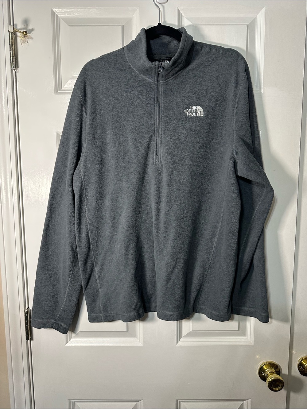 The North Face Gray Fleece Quarter-Zip Jacket
